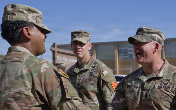 75th FA BDE Patching Ceremony