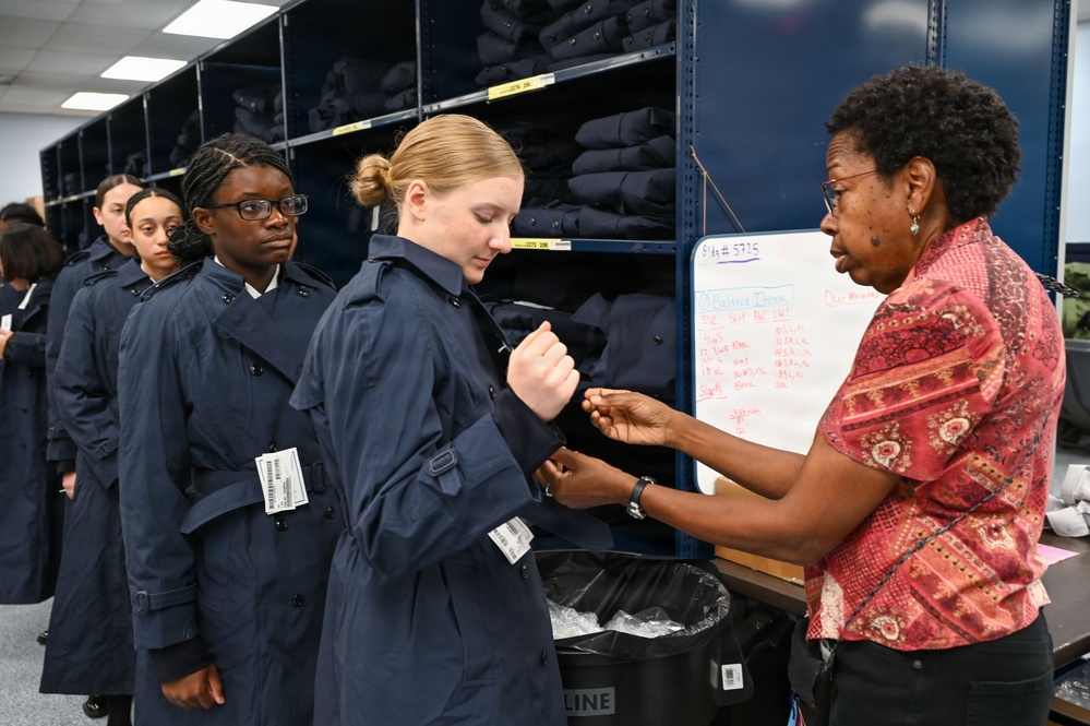 U.S. Space Force trainees receive newly designed service dress uniform