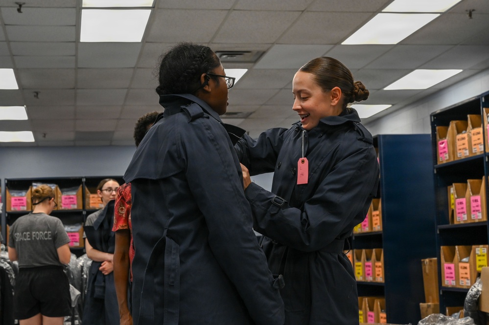 U.S. Space Force trainees receive newly designed service dress uniform