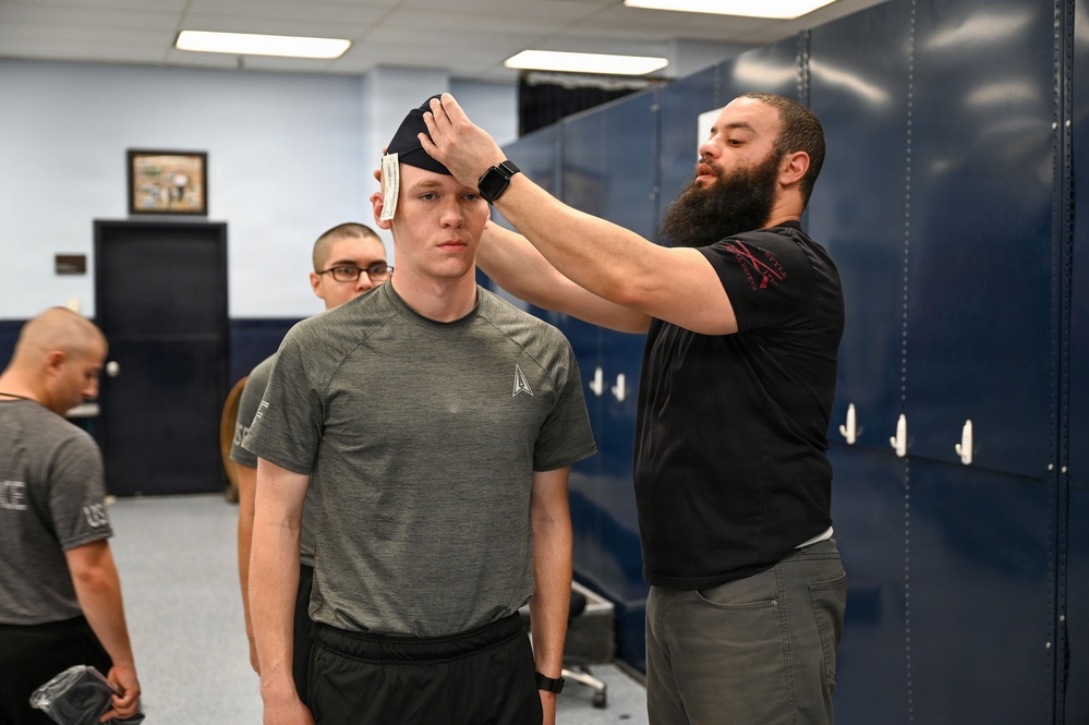U.S. Space Force trainees receive newly designed service dress uniform