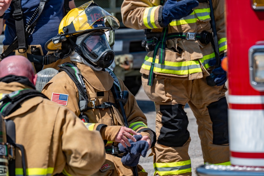 169th Fighter Wing major accident response exercise