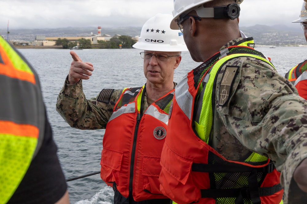 Chief of Naval Operations Visits the Future Dry Dock 5 at PHNSY &amp; IMF