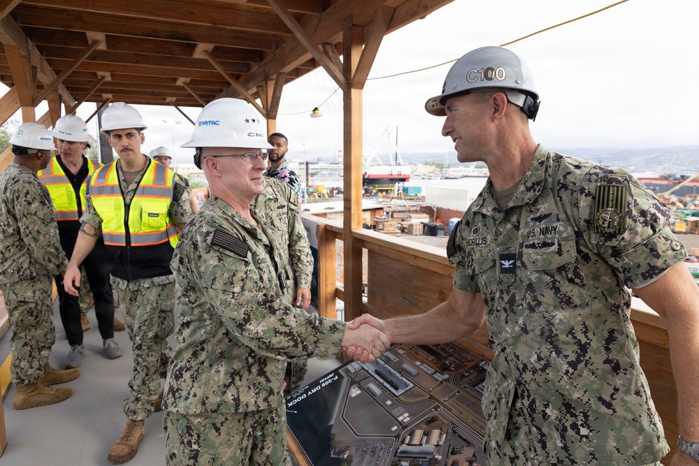 Chief of Naval Operations Visits the Future Dry Dock 5 at PHNSY &amp; IMF