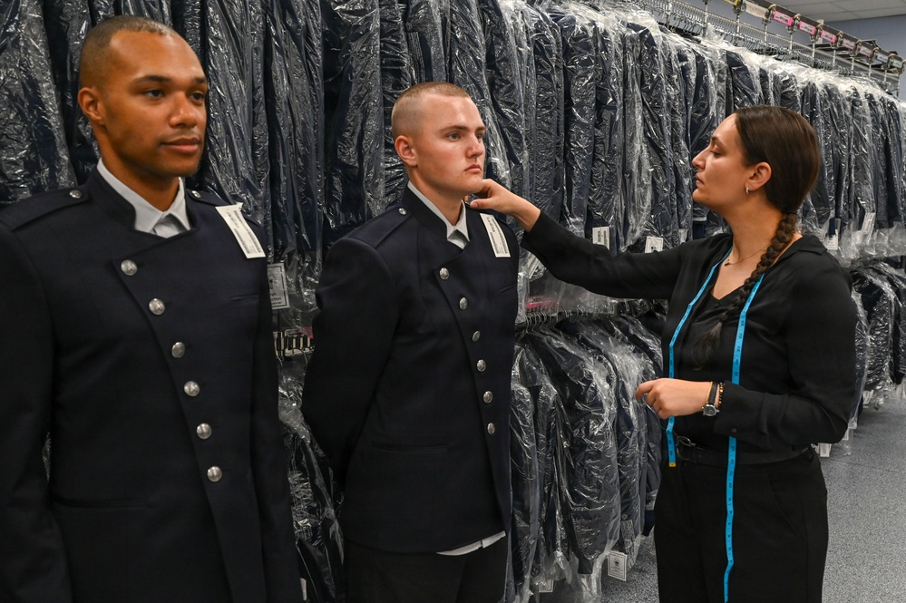 U.S. Space Force trainees receive newly designed service dress uniform