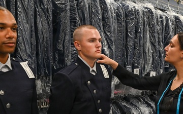 U.S. Space Force trainees receive newly designed service dress uniform