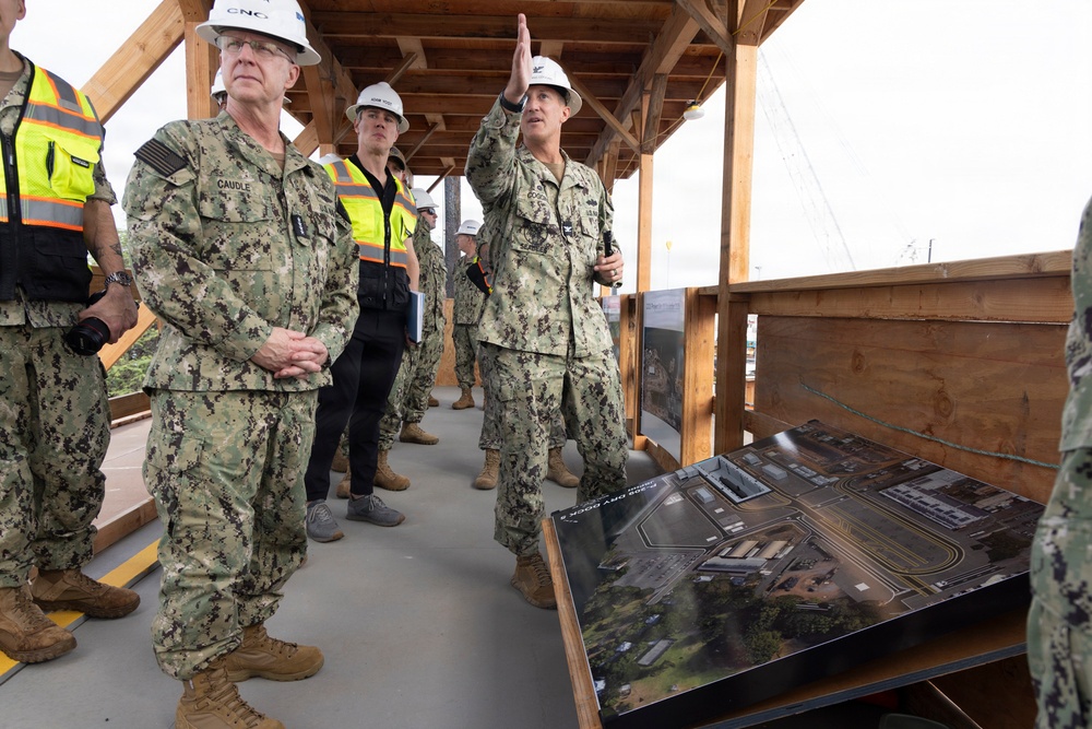 Chief of Naval Operations Visits the Future Dry Dock 5 at PHNSY &amp; IMF