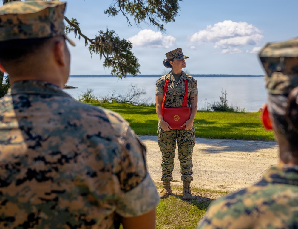 Cpl Renaud promotion ceremony