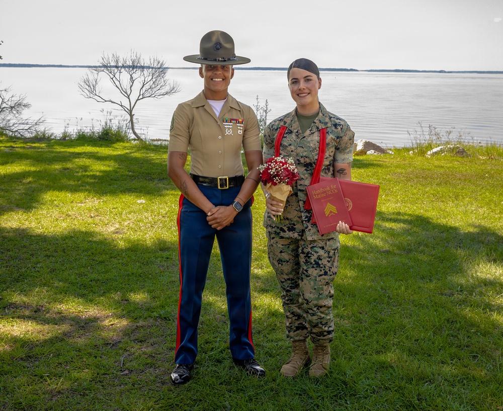Cpl Renaud promotion ceremony