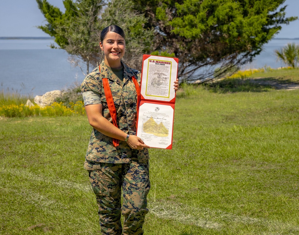 Cpl Renaud promotion ceremony