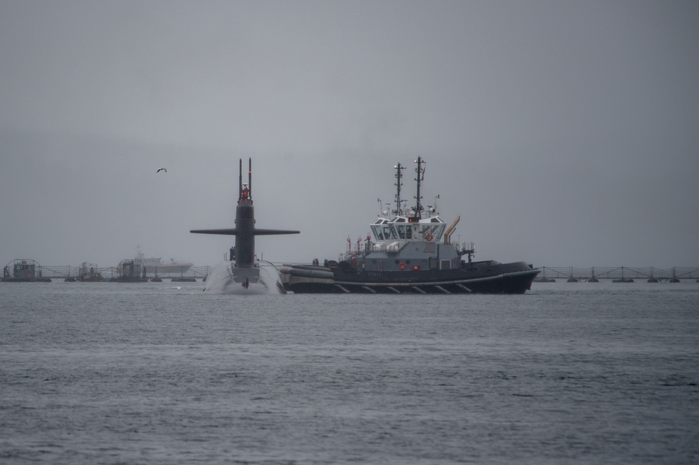 USS Nebraska (SSBN 739) Returns to Naval Base Kitsap-Bangor