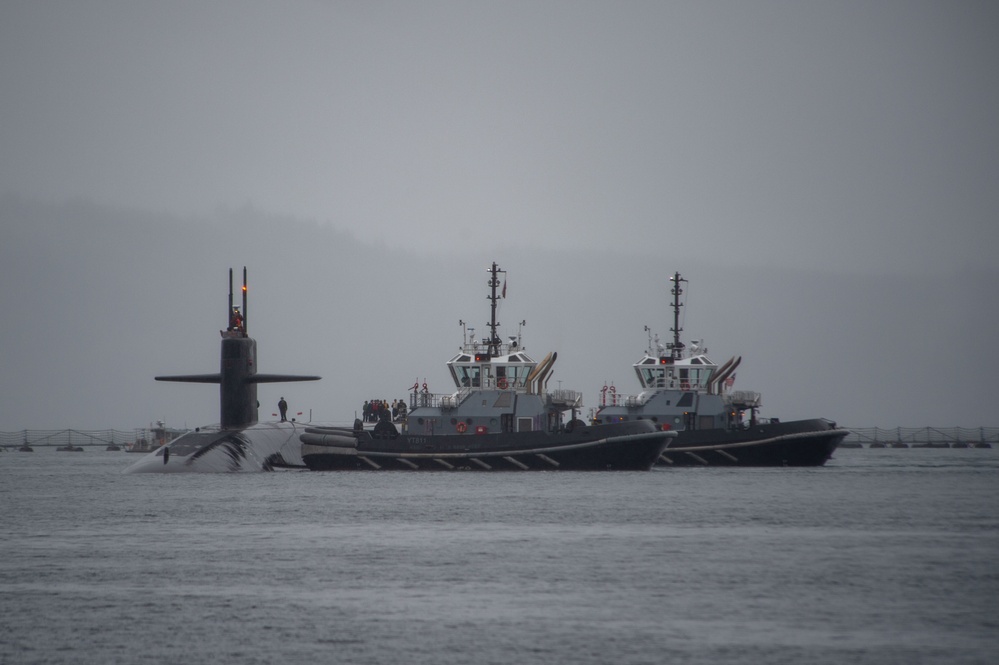 USS Nebraska (SSBN 739) Returns to Naval Base Kitsap-Bangor
