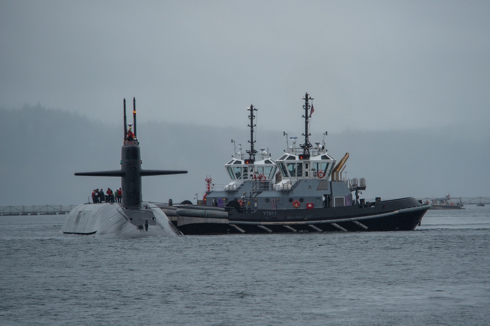USS Nebraska (SSBN 739) Returns to Naval Base Kitsap-Bangor