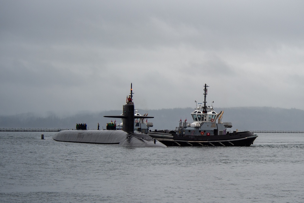 USS Nebraska (SSBN 739) Returns to Naval Base Kitsap-Bangor