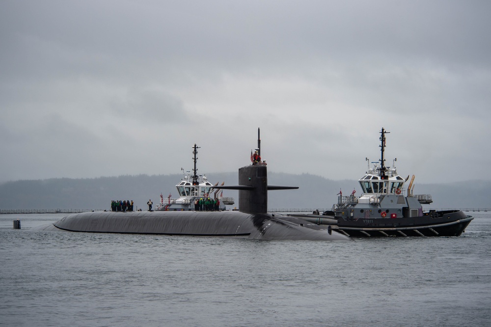 USS Nebraska (SSBN 739) Returns to Naval Base Kitsap-Bangor