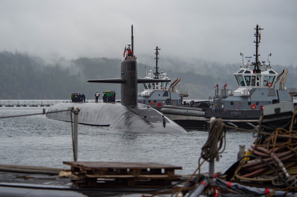USS Nebraska (SSBN 739) Returns to Naval Base Kitsap-Bangor