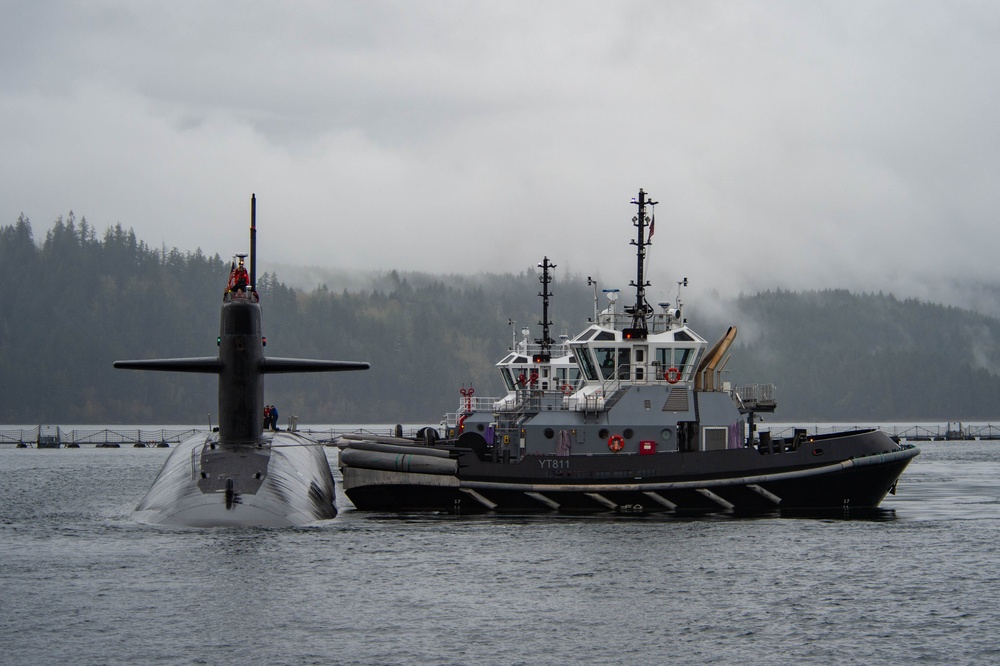 USS Nebraska (SSBN 739) Returns to Naval Base Kitsap-Bangor