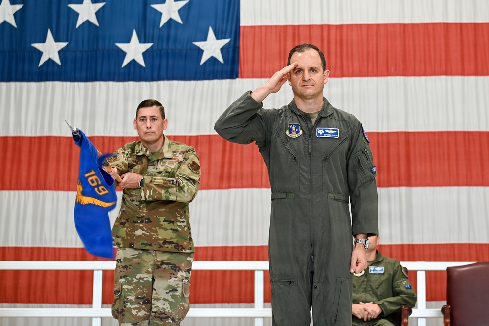 169th Operations Support Squadron change of command ceremony