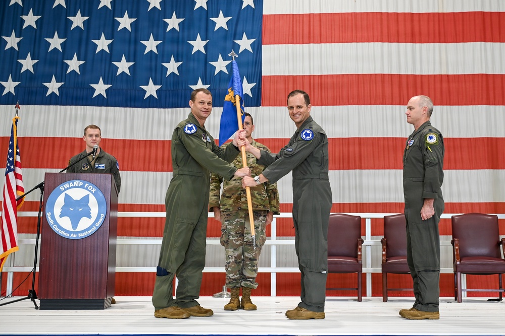 169th Operations Support Squadron change of command ceremony