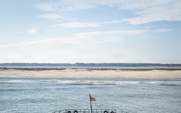 US Army Corps of Engineers Dredge Boat MURDEN Performs Channel Maintenance