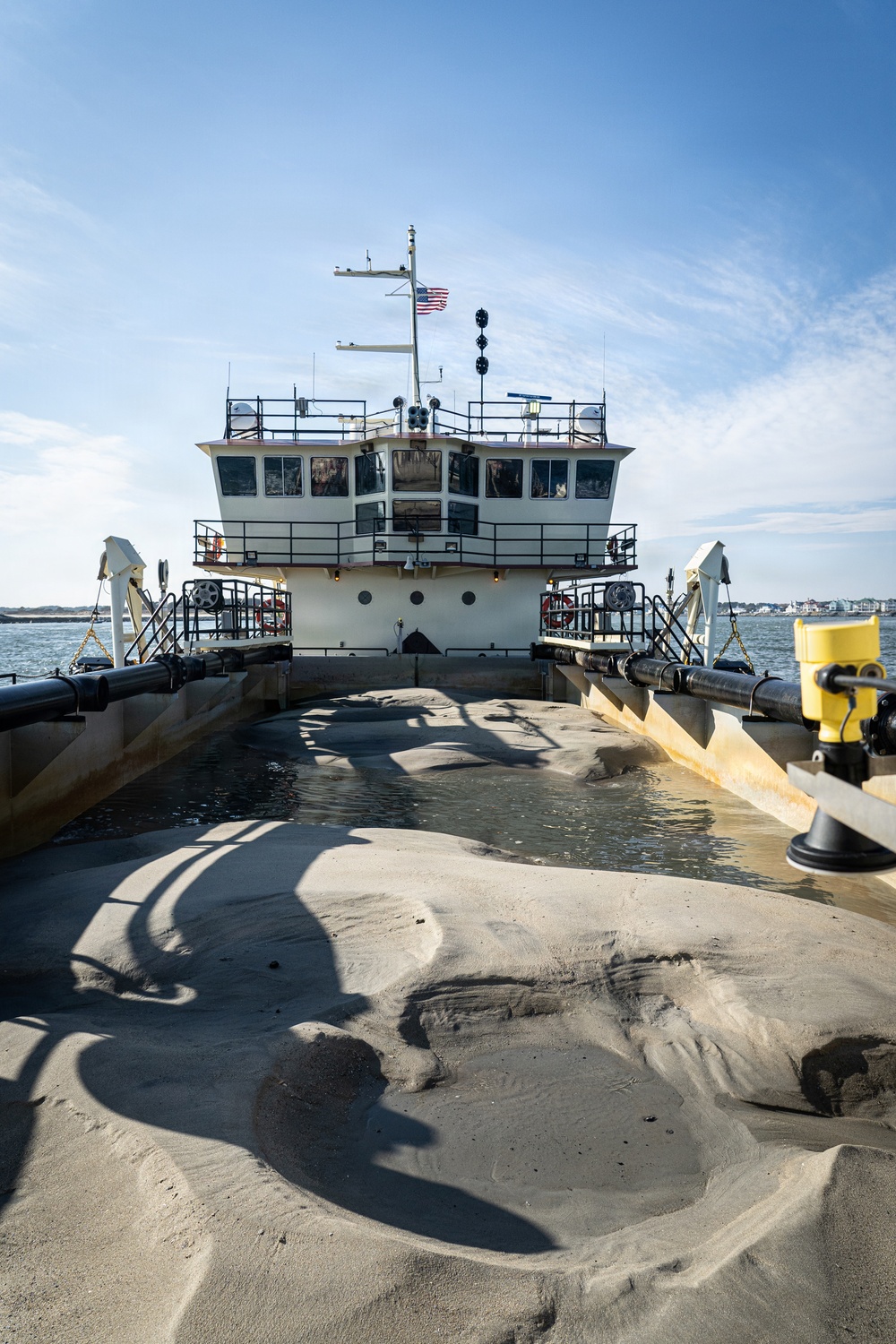 US Army Corps of Engineers Dredge Boat MURDEN Performs Channel Maintenance