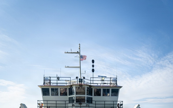 US Army Corps of Engineers Dredge Boat MURDEN Performs Channel Maintenance
