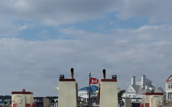 US Army Corps of Engineers Dredge Boat MURDEN Performs Channel Maintenance