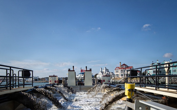 US Army Corps of Engineers Dredge Boat MURDEN Performs Channel Maintenance