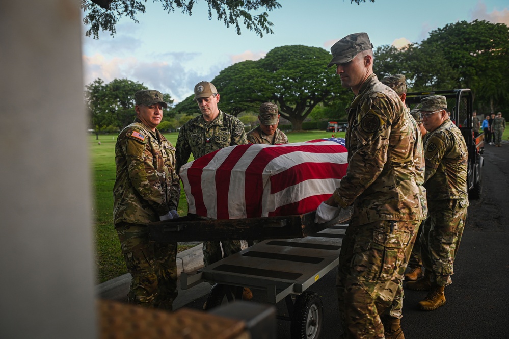 DPAA conducts Disinterment Ceremony