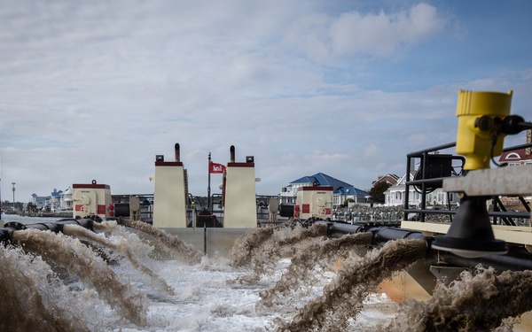 US Army Corps of Engineers Dredge Boat MURDEN Performs Channel Maintenance