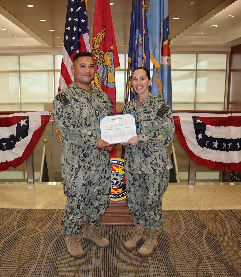 NMRTC Camp Pendleton holds monthly awards ceremony.