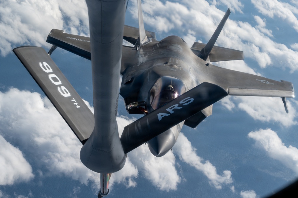 Joint force in motion: Marines and Airmen integrate over the Pacific