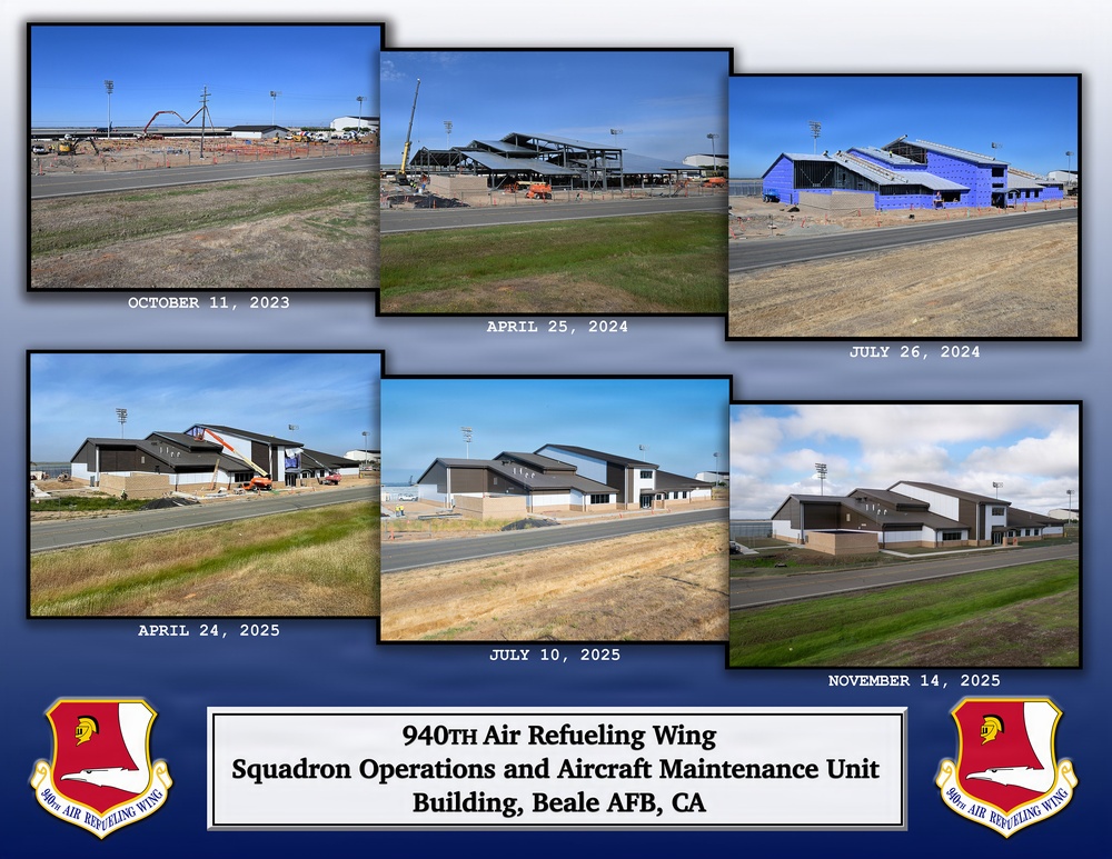 940ARW Squadron Operations and Aircraft Maintenance Unit Building Completed