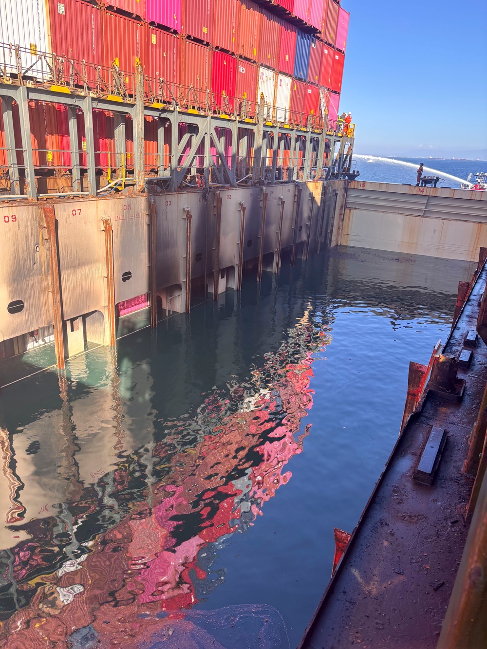 Unified Command continues responding on-scene for the ONE Henry Hudson cargo container