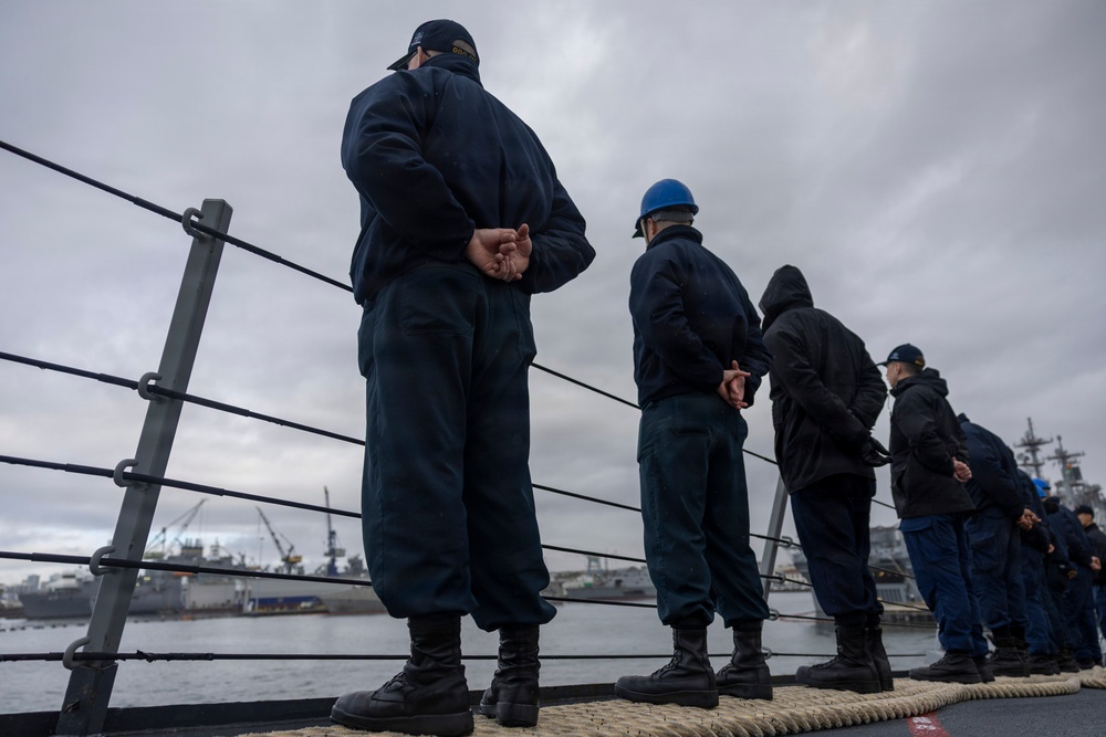 USS Spruance conducts routine operations