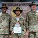 U.S. Army Soldiers receive awards for the 1st Cavalry Division Career Counselor of the Year Competition