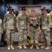 U.S. Army Soldiers receive awards for the 1st Cavalry Division Career Counselor of the Year Competition