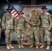 U.S. Army Soldiers receive awards for the 1st Cavalry Division Career Counselor of the Year Competition