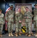 U.S. Army Soldiers receive awards for the 1st Cavalry Division Career Counselor of the Year Competition