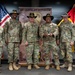 U.S. Army Soldiers receive awards for the 1st Cavalry Division Career Counselor of the Year Competition