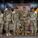 U.S. Army Soldiers receive awards for the 1st Cavalry Division Career Counselor of the Year Competition