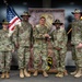 U.S. Army Soldiers receive awards for the 1st Cavalry Division Career Counselor of the Year Competition
