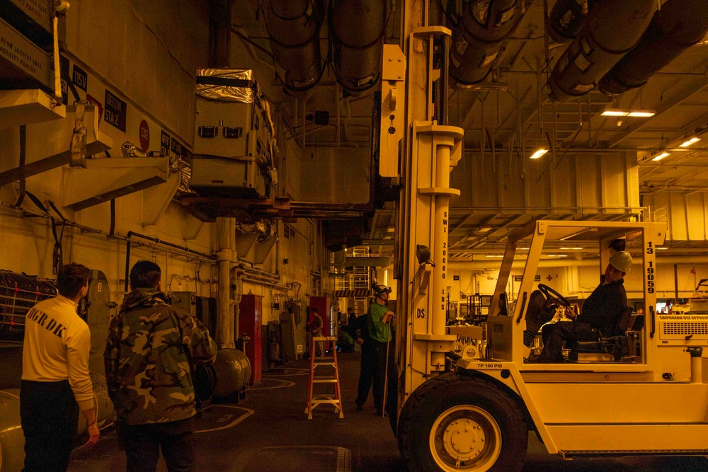 Abraham Lincoln conducts routine operations