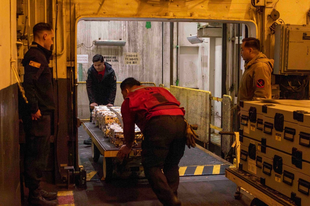 Abraham Lincoln conducts routine operations