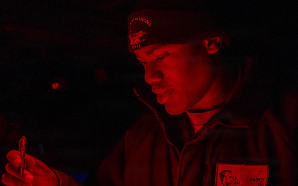 Abraham Lincoln conducts routine operations