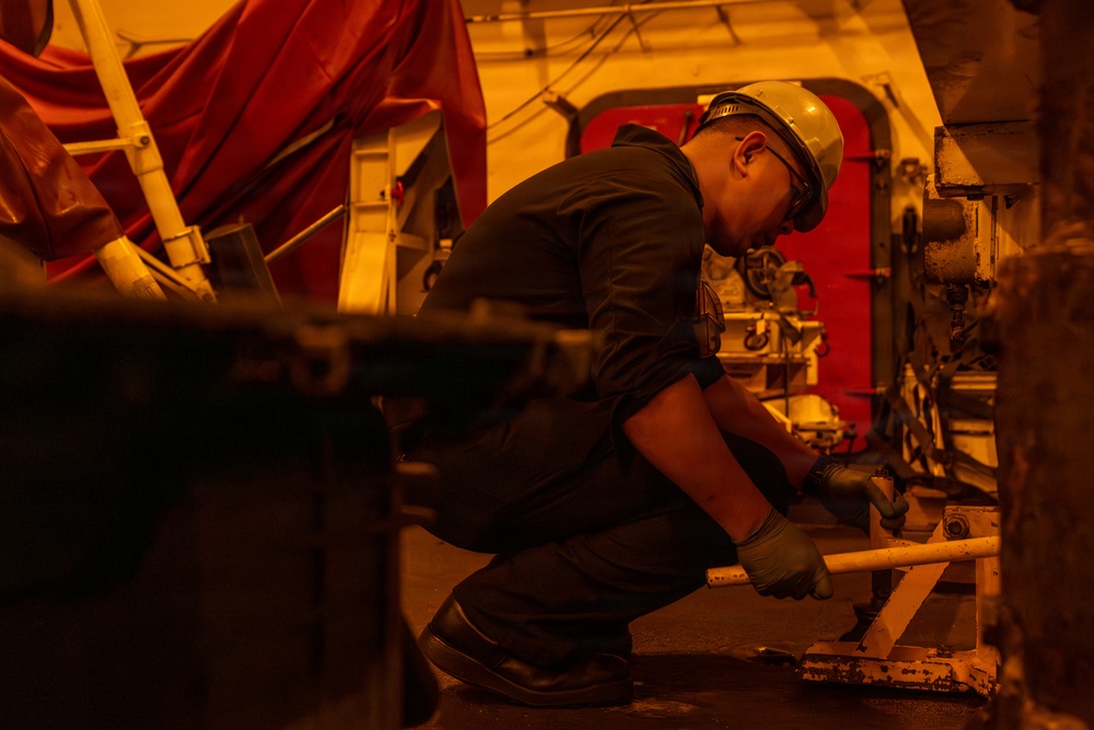 Abraham Lincoln conducts routine operations