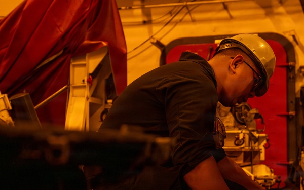 Abraham Lincoln conducts routine operations