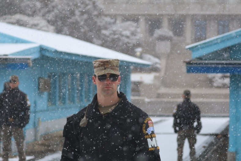 United Nations Command Security Battalion guards Joint Security Area in DMZ