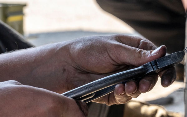 U.S. Airmen conduct refueling and post-flight maintenance at Kunsan AB