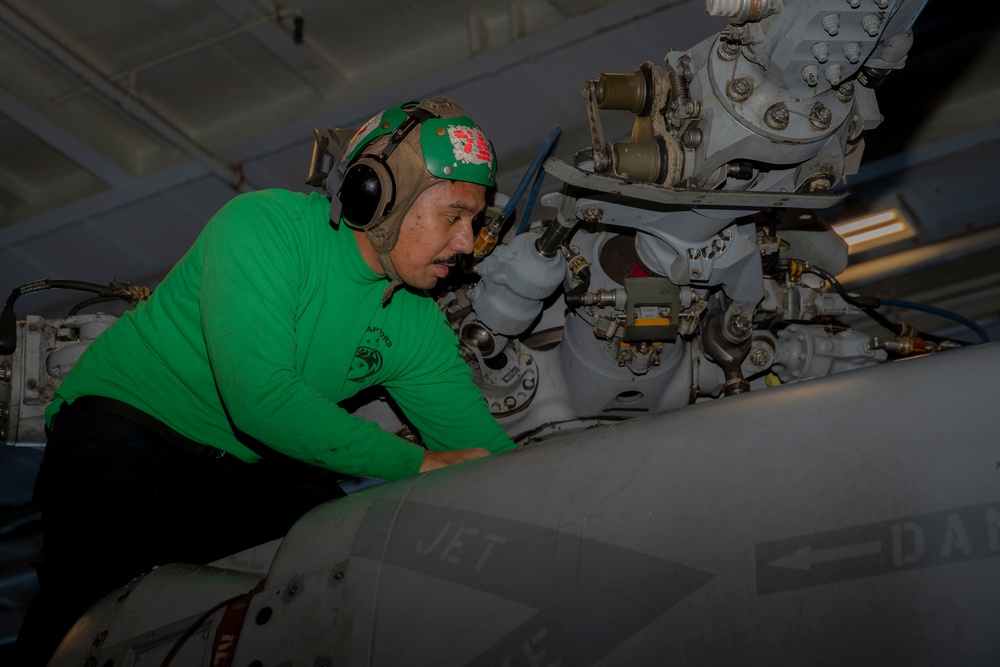 Abraham Lincoln conducts routine operations