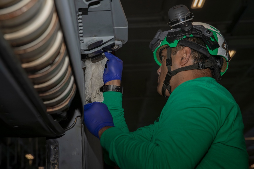 Abraham Lincoln conducts routine operations